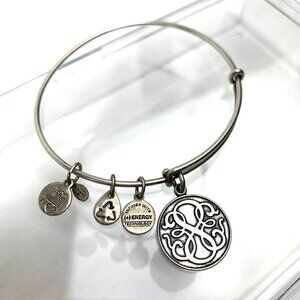 Alex and Ani Path Of Life Charm Bracelet - Silver Expands 2"- 3.5"